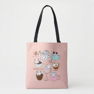 Katzen in Kaffeetassen Tasche