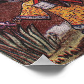 Katzen in Kimonos verspäten Nachtspaziergang Poster (Ecke)