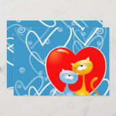 Katzen in Liebe, Einladung (Vorne/Hinten)