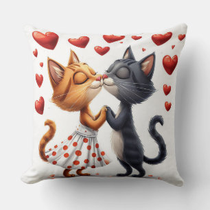 Katzen in Liebe Kissen
