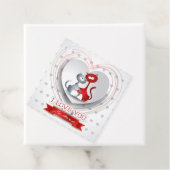 Katzen in Liebe mit dem Herzen Geschenkanhänger (Beispiel)