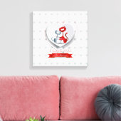 Katzen in Liebe mit dem Herzen Leinwanddruck (Insitu (Wohnzimmer))