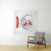 Katzen in Liebe mit dem Herzen Wandteppich (Beispiel (Horizontal))