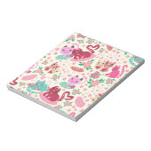 Katzen in Liebe Notepad Notizblock (Rotiert)