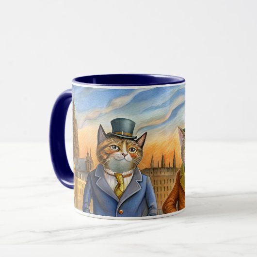 Katzen in London Tasse (Vorderseite Links)