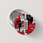 Katzen in New York Button (Vorne & Hinten)