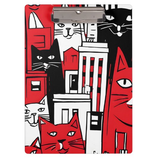 Katzen in New York Klemmbrett (Vorderseite)
