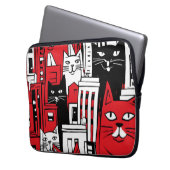 Katzen in New York Laptopschutzhülle (Vorderseite Links)
