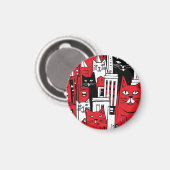 Katzen in New York Magnet (Vorderseite/Rückseite)