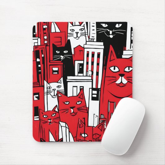 Katzen in New York Mousepad (Mit Mouse)