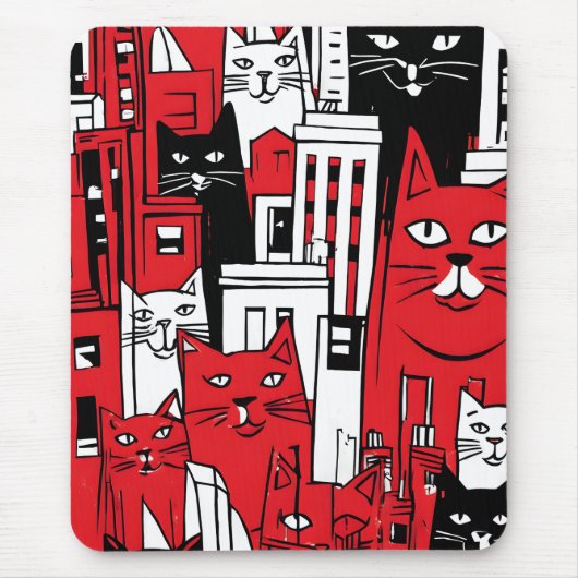 Katzen in New York Mousepad (Vorne)