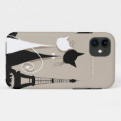 Katzen in Paris-iPhone-5-Gehäuse Case-Mate iPhone Hülle (Rückseite (Horizontal))