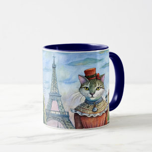 Katzen in Paris Tasse