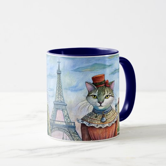 Katzen in Paris Tasse (VorderseiteRechts)