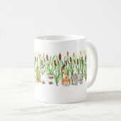 Katzen in Rohrkolben Kaffeetasse (VorderseiteRechts)