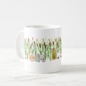 Katzen in Rohrkolben Kaffeetasse (Vorderseite Links)