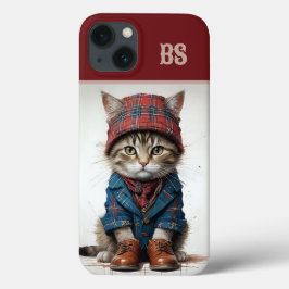 Katzen in Scottish Disguise - charmante Katzen Case-Mate iPhone Hülle