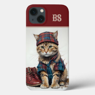 Katzen in Scottish Disguise - charmante Katzen Case-Mate iPhone Hülle