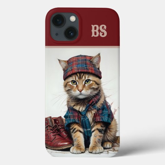 Katzen in Scottish Disguise - charmante Katzen Case-Mate iPhone Hülle (Rückseite)