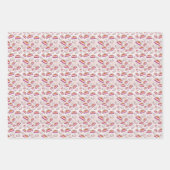 Katzen in Tasse unter Regenschirm in lesbischen Fa Geschenkpapier Set (Vorderseite)