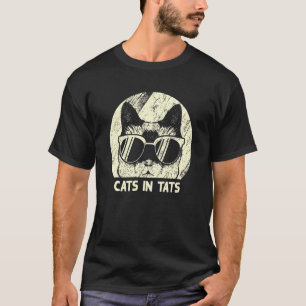Katzen in Tats Katze Tattoo Kitten Tätowiert 1 T-Shirt