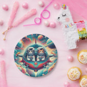 Katzen in Tellern aus Raumapier! Pappteller (Party)