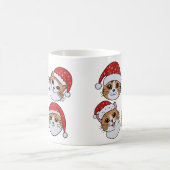 Katzen in Weihnachtshüten Kaffeetasse (Mittel)