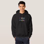 Katzen in Wigs Hoodie (Vorne ganz)
