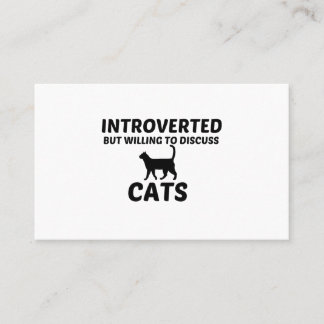 KATZEN INTROVERTIERT, ABER BEREIT ZU DISKUTIEREN VISITENKARTE