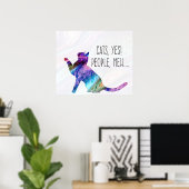 Katzen, Ja, Menschen, Meh Poster (Heimbüro)