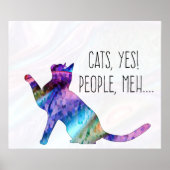 Katzen, Ja, Menschen, Meh Poster (Vorne)