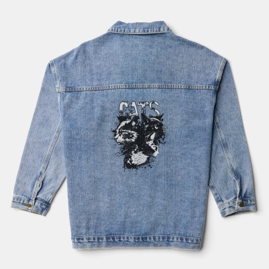 KATZEN JEANSJACKE (Rückseite)