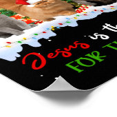 Katzen Jesus ist Grund für die Weihnachtsfeier häs Poster (Ecke)