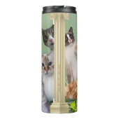 Katzen jubeln Mädchen Sie das Got Thermosbecher (Rückseite)