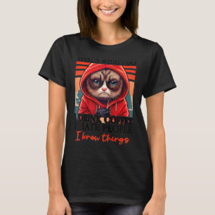 Katzen Kaffee Ich Das Ist Was Ich Tue Ich Trinke K T-Shirt