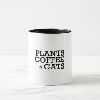Katzen-Kaffee-Pflanzen Tasse