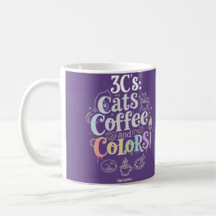 Katzen Kaffee und Farben Kaffeetasse