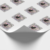 Katzen Kaffee Wiederholung Katze Tee Blätter Kaffe Geschenkpapier (Ecke)