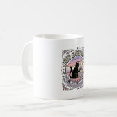 Katzen Kaffee Wiederholung Katze Tee Blätter Kaffe Kaffeetasse (Vorderseite Links)
