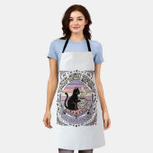 Katzen Kaffee Wiederholung Katze Tee Blätter Kaffe Schürze (Getragen)