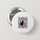 Katzen Kaffee Wiederholung Katze Teeblätter Kaffee Button (Vorne & Hinten)