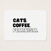 Katzen Kaffeefeminismus (Rückseite)