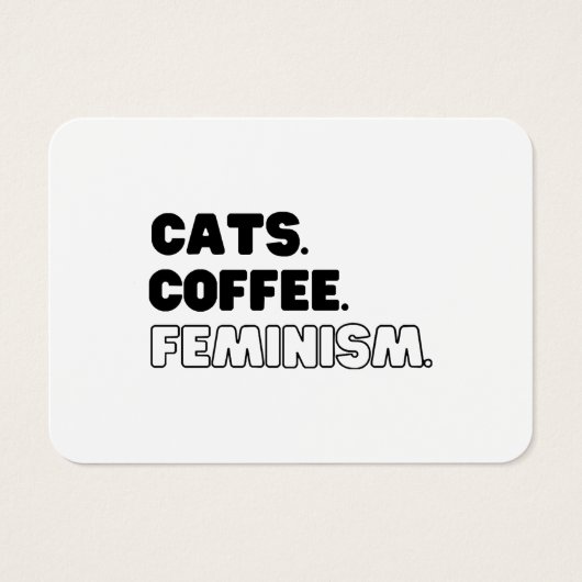 Katzen Kaffeefeminismus (Vorderseite)