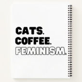 Katzen Kaffeefeminismus Notizblock (Rückseite)