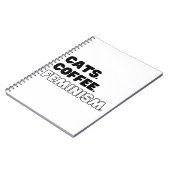 Katzen Kaffeefeminismus Notizblock (Linke Seite)