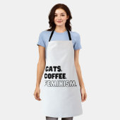 Katzen Kaffeefeminismus Schürze (Getragen)