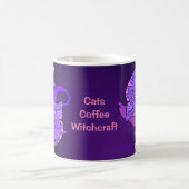 Katzen Kaffeekocher Gemini Retro Nebel Lila Kaffeetasse (Mittel)