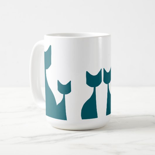 Katzen Kaffeetasse (Vorderseite Links)