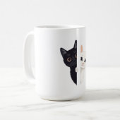 Katzen Kaffeetasse (Vorderseite Links)