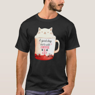 Katzen-Kaffeetasse Cream Cat Tasse Neko T-Shirt